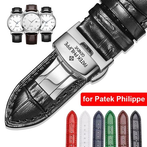 genuine patek philippe leather strap|Patek Philippe strap replacement.